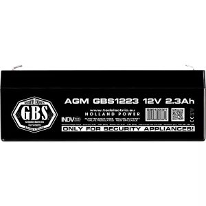 Acumulator 12V Sisteme Alarma, Dimensiuni 178 x 34 x 60 mm, Baterie 12V 2.3Ah F1, TED Electric GBS