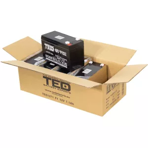 Acumulator 12V Stationar VRLA, Dimensiuni 151 x 65 x 95 mm, Baterie 12V 7.1Ah F1, TED Electric TED003416