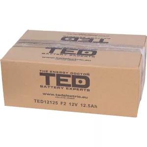 Acumulator 12V Stationar VRLA, Dimensiuni 151 x 98 x 95 mm, Baterie 12V 12.5Ah F2, TED Electric TED002754