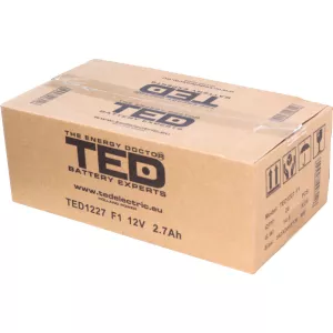Acumulator 12V Stationar VRLA, Dimensiuni 70 x 47 x 98 mm, Baterie 12V 2.7Ah, TED Electric TED003119