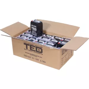 Acumulator 12V Stationar VRLA, Dimensiuni 70 x 47 x 98 mm, Baterie 12V 2.7Ah, TED Electric TED003119