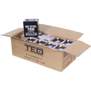 Acumulator 12V Stationar VRLA, Dimensiuni 90 x 70 x 98 mm, Baterie 12V 6.1Ah F2, TED Electric TED003171