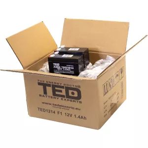 Acumulator 12V Stationar VRLA, Dimensiuni 97 x 47 x 50 mm, Baterie 12V 1.4Ah F1, TED Electric TED002716