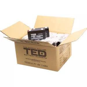 Acumulator 6V Stationar VRLA, Dimensiuni 97 x 24 x 52 mm, Baterie 6V 1.4Ah F1, TED Electric TED002839