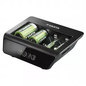 Incarcator RESIGILAT Varta Universal LCD Charger Plus Acumulatori AA R6 AAA R3 C R14 D R20 9V 6LR61 6LF22 57688