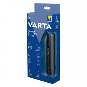 Clasice cu acumulatori - Lanterna RESIGILATA cu acumulator 6W CREE F20R si acumulator, 400lm metalica IPX4, 18900 Varta, globstar.ro