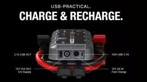 Robot Pornire Auto, Jump Starter Auto 12V Portabil, Curent Pornire 2000A Litiu-Ion, Noco Boost GB70