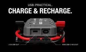 Robot Pornire Auto, Jump Starter Auto 12V Portabil, Curent Pornire 2500A Litiu-Ion, Noco Boost GBX75