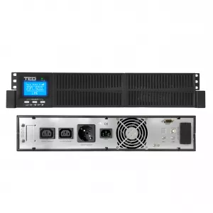 UPS Rackabil 2U 1000VA 900W Monofazat, Online cu Dublă Conversie si Management, Include 2 Acumulatori 12V/9Ah, TED Electric