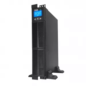 UPS Rackabil 2U 1000VA 900W Monofazat, Online cu Dublă Conversie si Management, Include 2 Acumulatori 12V/9Ah, TED Electric