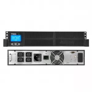 Rackabil - UPS Rackabil 2U 2000VA 1800W Monofazat, Online cu Dublă Conversie si Management, Include 4 Acumulatori 12V/9Ah, TED Electric, globstar.ro