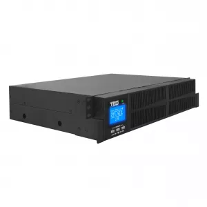 UPS Rackabil 2U 3000VA 2700W Monofazat, Online cu Dublă Conversie si Management, Include 6 Acumulatori 12V/9Ah, TED Electric