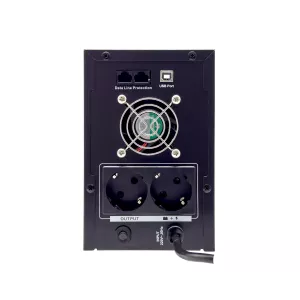UPS RESIGILAT 2100VA 1200W cu Stabilizator si Management, 2x Schuko, Ecran LCD si 2x Acumulator 12V 9Ah, TED Electric