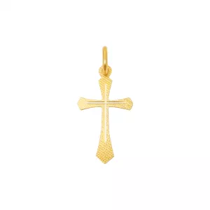 Pandantiv din aur galben de 14K cruce 