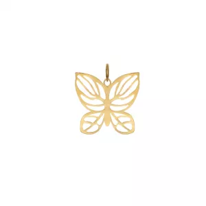Pandantiv din aur galben de 14K fluture