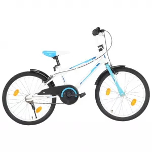 Bicicletă pentru copii, albastru și alb, 20 inci