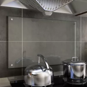 Panou antistropi bucătărie transparent 80x50 cm sticlă securiz.