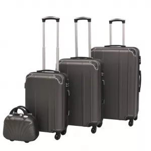 Set de valize cu carcasă tare, antracit, 4 buc.