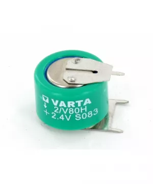 Acumulator Varta 2.4V V2/80H-SLF1/1 cu 2 Pini, Capacitate 80mAh Ni-Mh Bulk