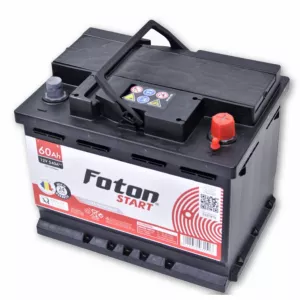 Baterie Auto 12V 60Ah, Pornire 540A, Dimensiuni 242 x 175 x 190 mm Borna+ Dreapta Foton Start