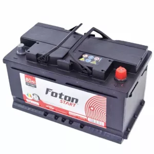 Baterie Auto 12V 80Ah, Pornire 740A, Dimensiuni 315 x 175 x 175 mm Borna+ Dreapta Foton Start