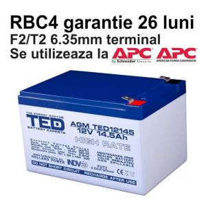 Acumulator UPS compatibil APC RBC4 RBC 4