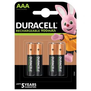 Baterie Reincarcabila DuraCell AAA LR3 Acumulatori Preincarcati Ni-MH 1.2V 900mAh Blister 4