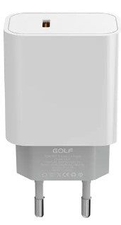 Alimentator Incarcator de la retea la 1x USB tip C PD 30W Alb GF-U32 Golf Travel Charger