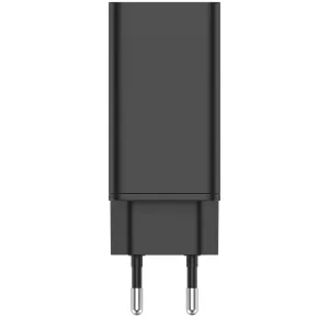 Alimentator Incarcator de la Retea la 3x USB FastCharge: USB-A + 2x USB tip C PD 65W Negru, Golf GF-U65