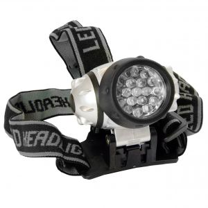 Lanterna de cap cu 19 LED-uri CREDD, include 3 x AAA R3, Arcas