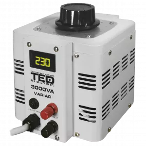 Autotransformator Variabil, Tensiune Reglabila de Iesire 0-300V 3000VA, TED Electric