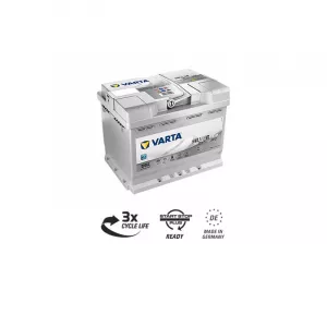 Baterie Auto 12V 60Ah cu Start Stop, Pornire 680A, Dimensiuni 242 x 175 x 190 mm Borna+ Dreapta Varta 560901068
