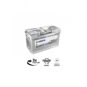 Baterie Auto 12V 80Ah cu Start Stop, Pornire 800A, Dimensiuni 315 x 175 x 190 mm Borna+ Dreapta Varta 580901080