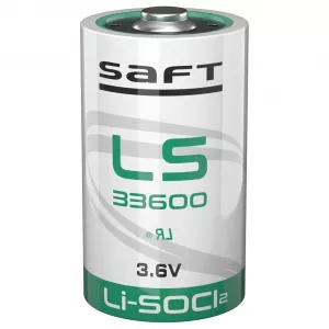 Baterie Litiu Saft 3.6V LS33600 17000mAh, Dimensiuni 33.5 x 61.5 mm Bulk