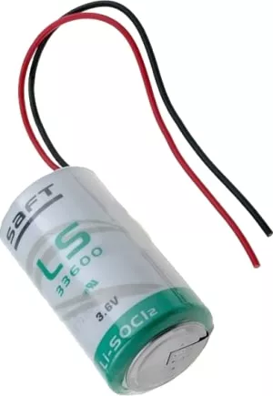 Baterie Litiu Saft 3.6V LS33600FL 17000mAh cu Fire, Dimensiuni 33.5 x 61.5 mm Bulk