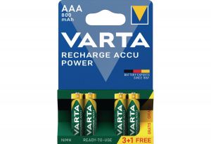 Baterie Reincarcabila Varta AAA LR3 Acumulatori Preincarcati Ni-MH 1.2V 800mAh Blister 4 Set Promo