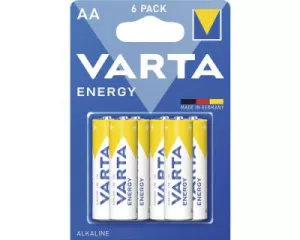 Baterii Alcaline AA LR6 1.5V Varta Energy Blister 6 4106