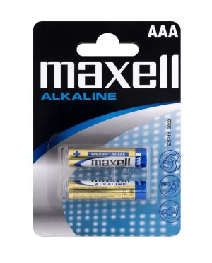 Baterii Alcaline AAA LR3 1.5V Maxell Blister 2