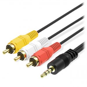 Cablu 3 RCA tata x jack 3,5 tata 1,2-1,5 ml. TED932429