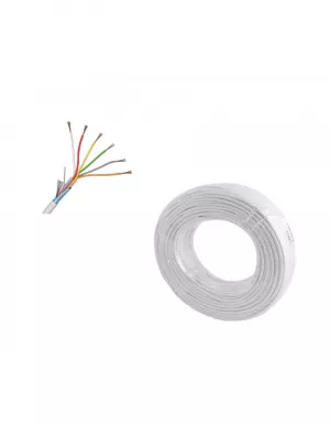 Cablu alarma 6 fire multifilare ecranate  fir masa CU 6 x 0,22 mm CEAM