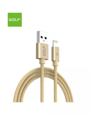 Cablu Incarcare USB iPhone Data Sync Quick, Culoare Auriu, Incarca cu 5A, Golf 76I