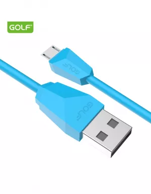 Cablu Incarcare microUSB Diamond Sync, Culoare Albastru, Incarca cu 2A, Golf 27M