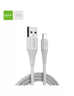 Cablu Incarcare microUSB Flying Fish Fast, Culoare Alb, Incarca cu 3A, Golf 64M