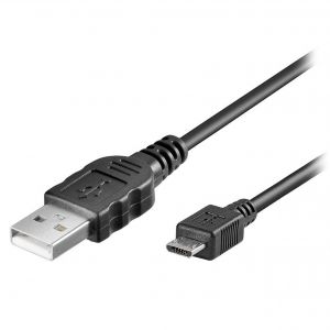 Cablu USB la micro USB negru 1,5 ml. TED286417