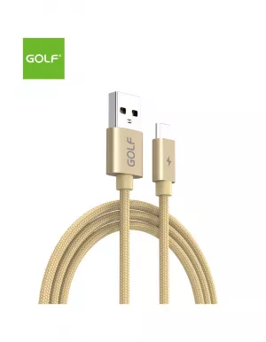 Cablu Incarcare USB TIP-C Data Sync Quick, Culoare Auriu, Incarca cu 5A, Golf 76T