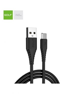 Cablu incarcare micro USB 3A NEGRU, 64t GOLF