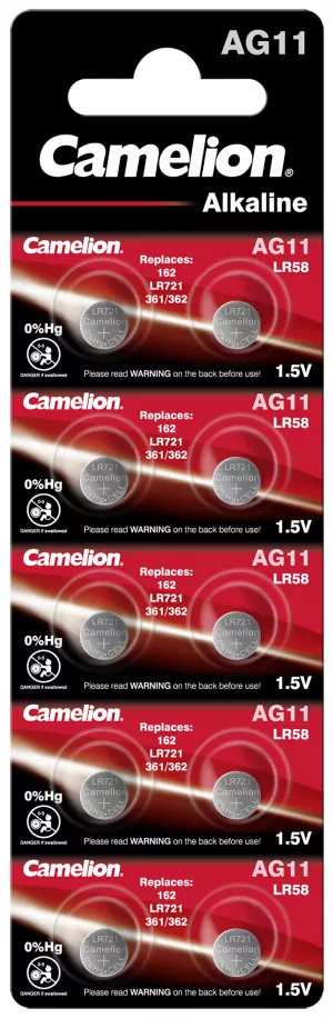 Baterii Ceas SR721SW AG11 LR721 G11 1.5V 25mAh Camelion Blister 10
