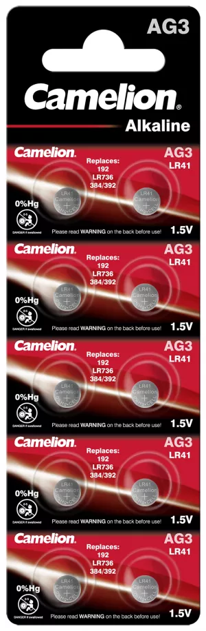 Baterii Ceas SR41SW AG3 LR41 192 G3 1.5V 35mAh Camelion Blister 10