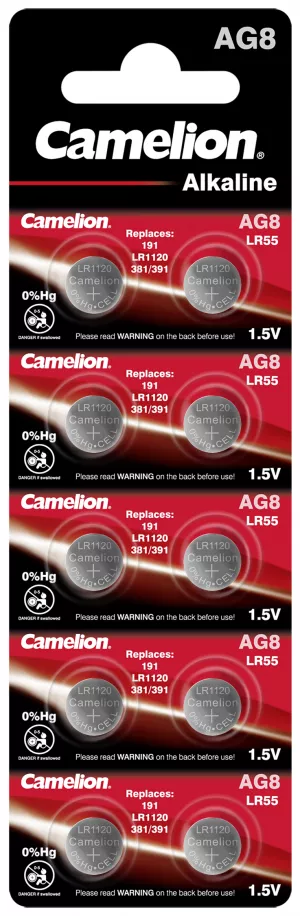 Baterii Ceas SR1120SW AG8 LR1120 G8 1.5V 50mAh Camelion Blister 10