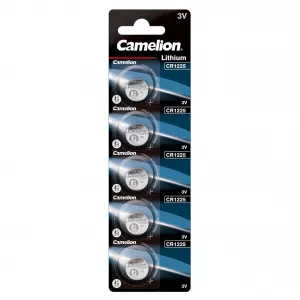 Baterie Litiu 3V CR1225 50mAh, Dimensiuni 12 x 2.5 mm Camelion Blister 5